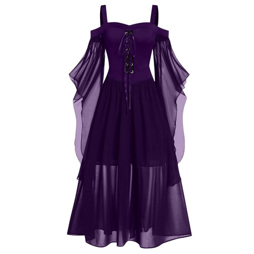 Gothic maxikleid damen große - gothic,