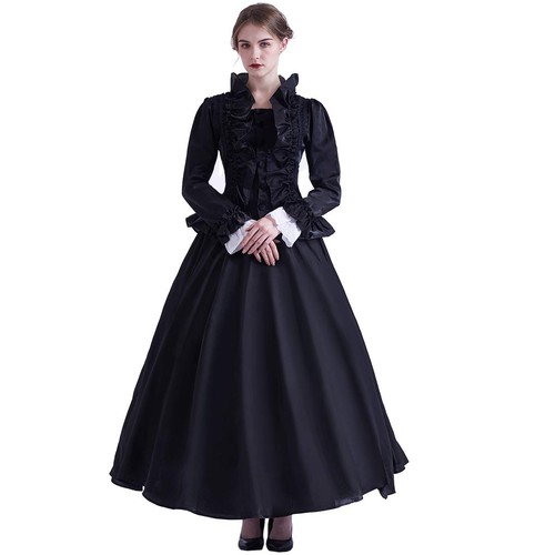 Gothic kleid damen schwarz - gothic,