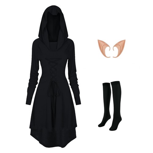 Gothic kleid damen schwarz - kleid,