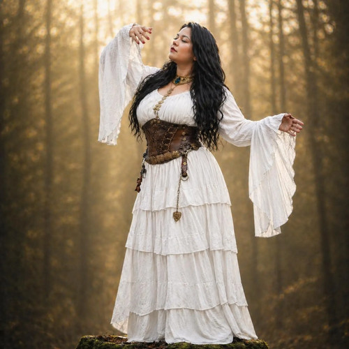 Cottagecore dress romantic - cottagecore, dress,