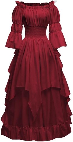 Damen gothic hexen kleid - hexen,