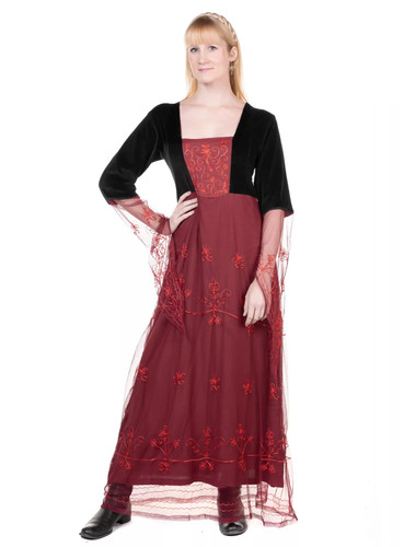Renaissancekleid mit tüll - renaissancekleid,