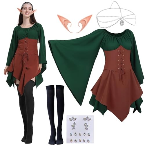 Damen mittelalter kleid - damen,